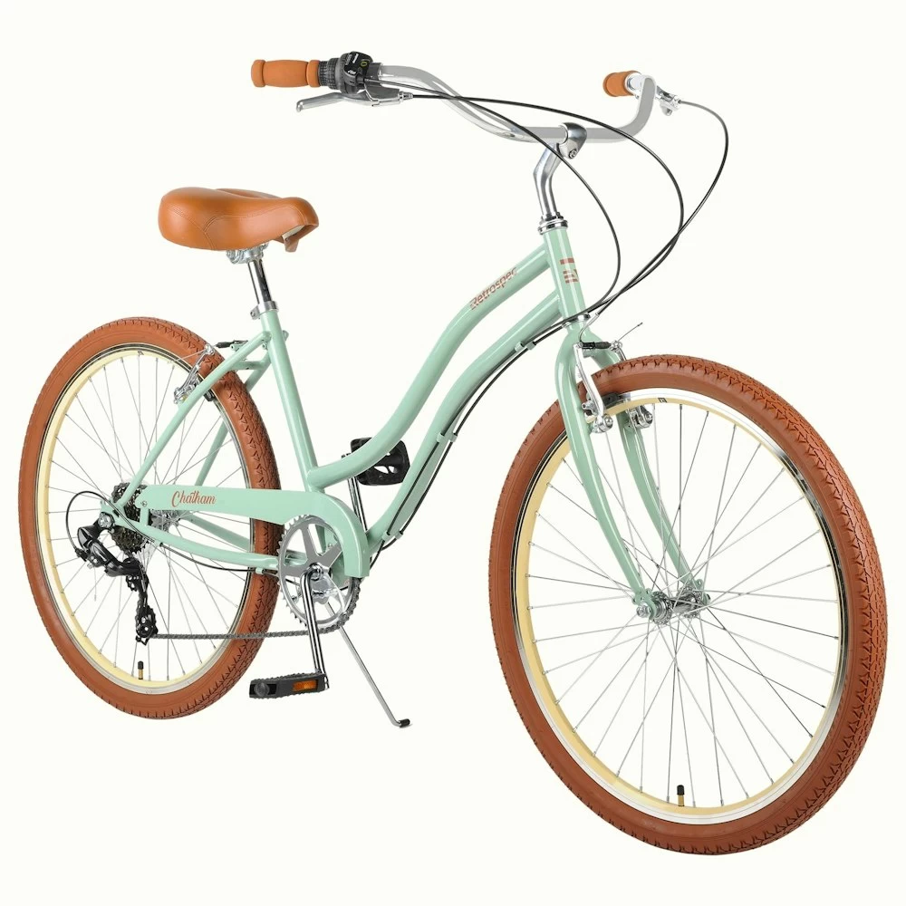 Retrospec Chatham Beach Cruiser Step-Thru 7-Speed 26" - Matcha Green 2022 2 Retrospec Chatham Beach Cruiser Step-Thru 7-Speed 26" - Matcha Green 2022 - Image 2
