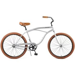 Retrospec Chatham Beach Cruiser 1-Speed 29" - Matte Silver/Cardinal 2021