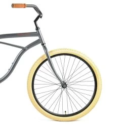 Retrospec Chatham Beach Cruiser 1-Speed 29" - Matte Graphite/Beige 2022 -Bicycle Shop JIDaPAAb6 1dF JkM76GuasE4