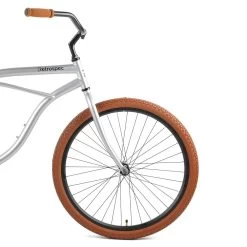 Retrospec Chatham Beach Cruiser 1-Speed 29" - Matte Silver/Cardinal 2021 -Bicycle Shop OJ1HvPO B9iVTMrkuyHK 8DV8