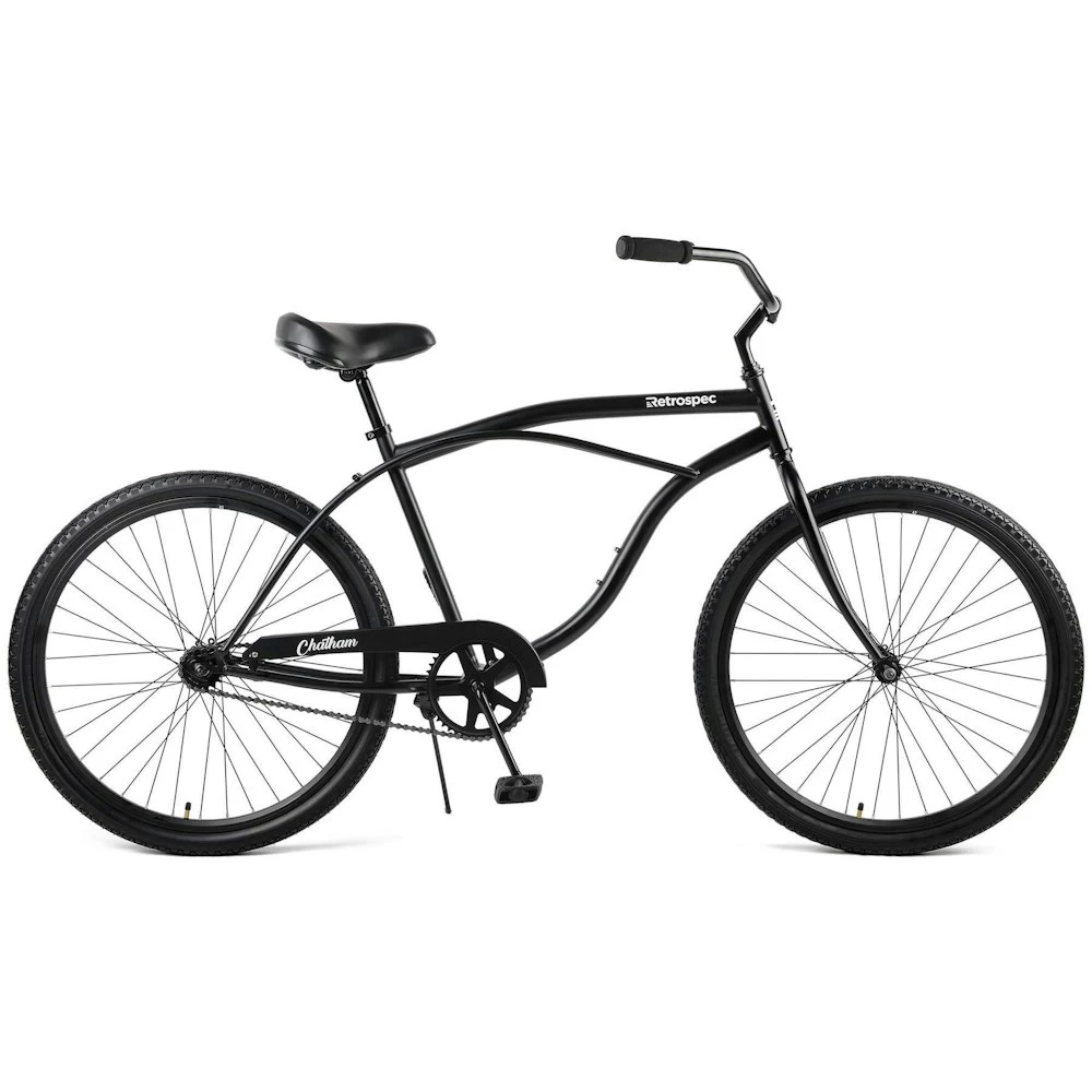 Retrospec Chatham Beach Cruiser 1-Speed 26" - Matte Black 2022 1 Retrospec Chatham Beach Cruiser 1-Speed 26" - Matte Black 2022