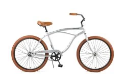 Retrospec Chatham Beach Cruiser 1-Speed 26" - Matte Silver/Cardinal 2021