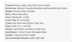 Retrospec Chatham Beach Cruiser 1-Speed 26" - Matte Silver/Cardinal 2021 -Bicycle Shop axOv2bP1hmbmEybhQ I aopu8