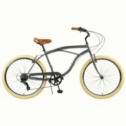 Retrospec Chatham Beach Cruiser 7-Speed 26" - Matte Graphite/Beige 2021