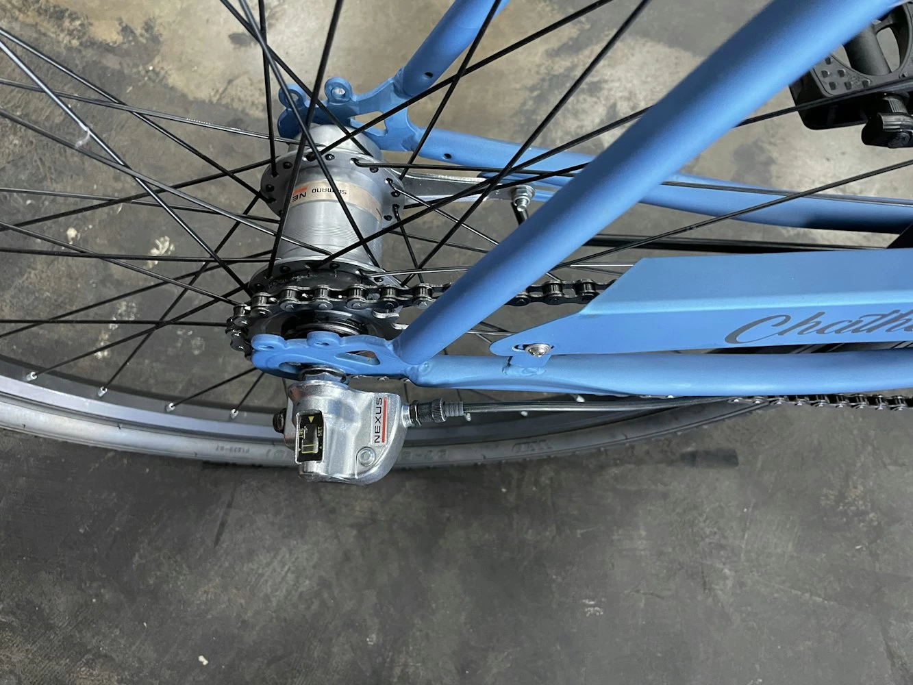 Retrospec Chatham Beach Cruiser 3-Speed 26" - Matte Pacific Blue 2022 6 Retrospec Chatham Beach Cruiser 3-Speed 26" - Matte Pacific Blue 2022 - Image 6